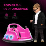 Angry Bird Licensed 12v Kids Bumper Car W/ Joysticks, Remote | Pink