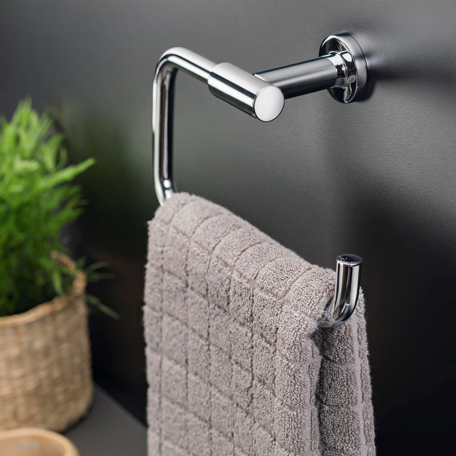 Towel Ring 22,5cm, Silver, Anti-corrosion, Architect S+ Collection