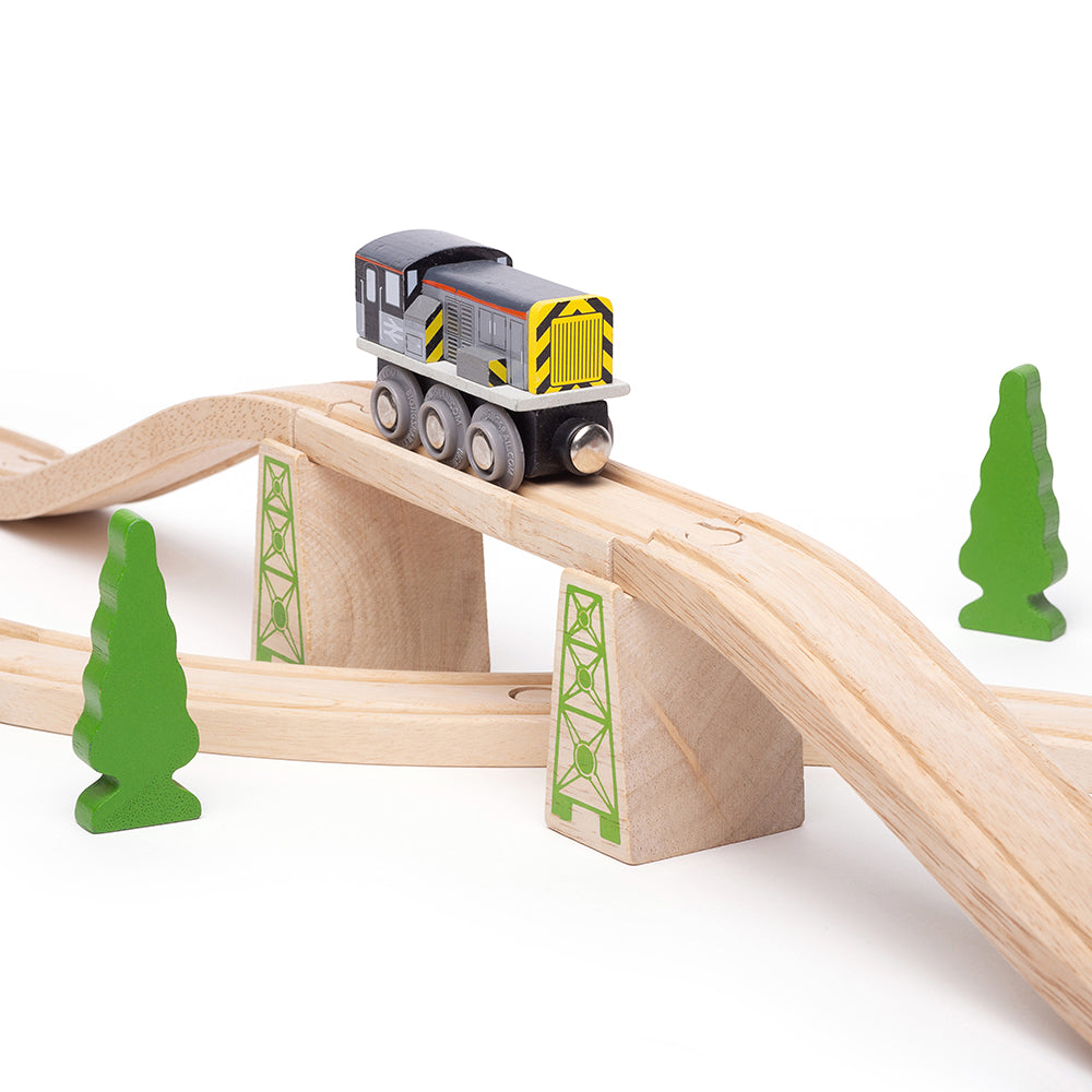 Wooden Class 8 Diesel Shunter Train Engine