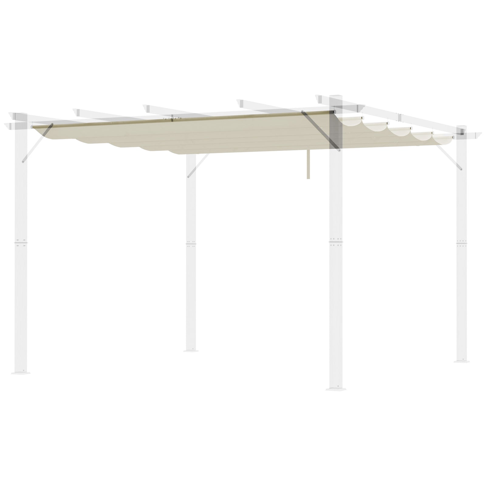 Pergola Shade Cover Replacement Canopy For 3/4 X 3(m) Pergola | Medium | Cream