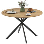 HOMCOM 120 Cm Dining Table For 4, Industrial Kitchen Table With Steel Legs