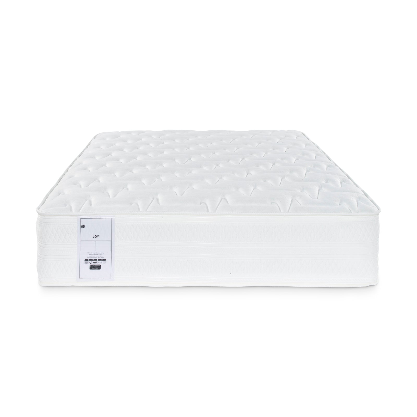 Joy 2000 Pocket Sprung Memory Foam Mattress | Small Double | White