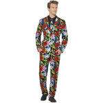 Day Of The Dead Suit, With Jacket, Trousers & Tie | XL