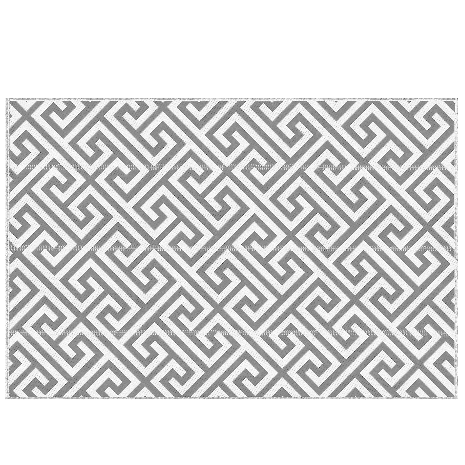 152x243cm Outdoor Straw Rug For Camping/picnic | Gray