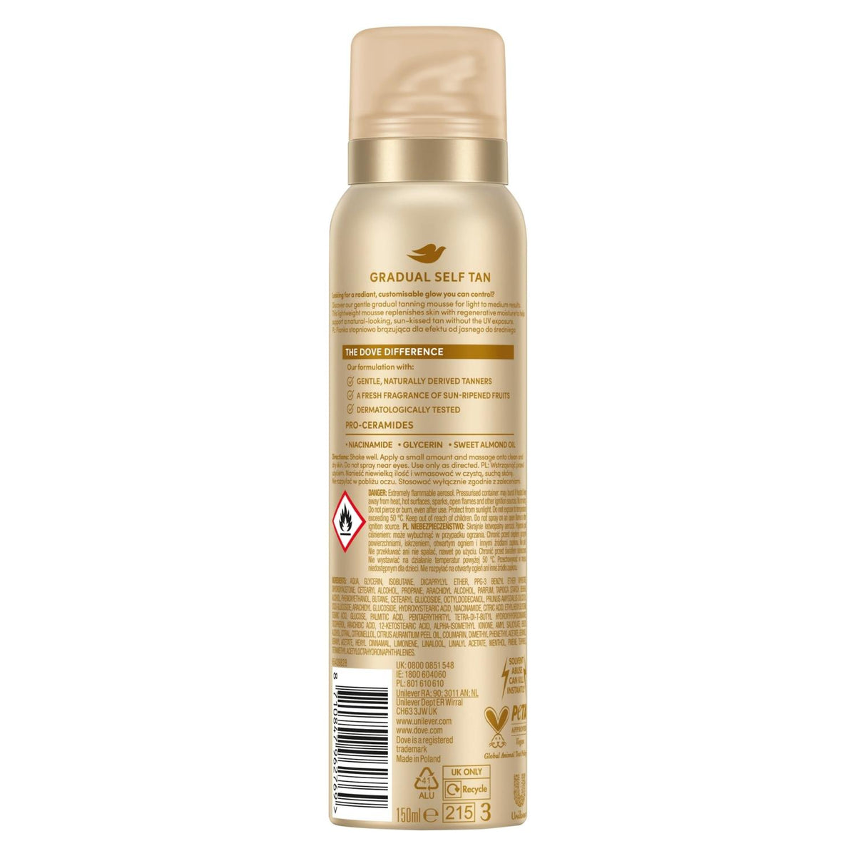 Summer Revived Self Tan Body Mousse For Light To Medium Skin, 150ml | Set of 1