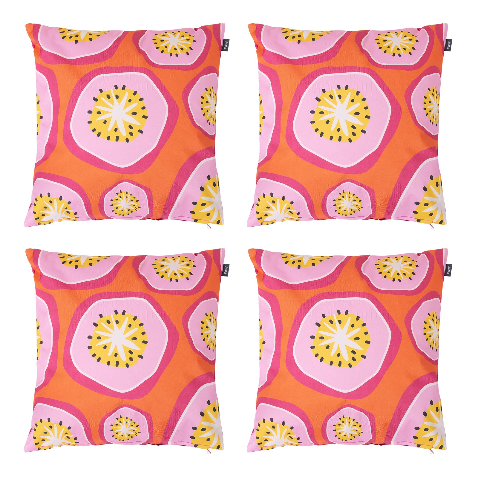 Fruit Print Set Of 4 Outdoor Cushion