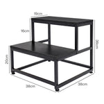 Step Stool Kids Adults Bathroom Kitchen Ladder Foot Stool Heavy Duty | Black