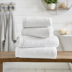 Egyptian Spa 700gm Supersoft Absorbent Cotton Towels | Bath Towel | White