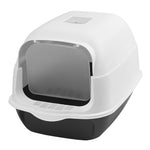 Detachable Cat Litter Box With Scoop Easy Clean Large Pet Toilet, Splash-proof, Odor Control, Portable Design | Black