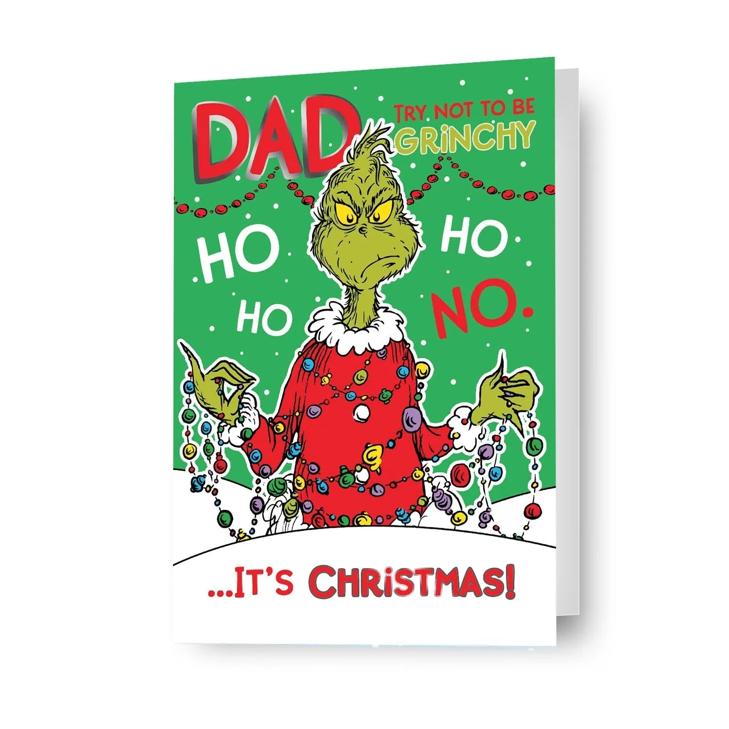 The Grinch Dad' Christmas Card Official Product