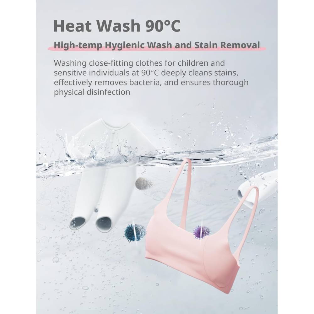 Front Load Washing Machine – Ultra-slim Design With 15 Wash Programs, Quick Wash, Delay Start & 90°c Hygiene Wash | 6kg