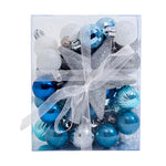 30 Pieces Shatterproof Christmas Tree Ornament Set Xmas Bauble And Snowflake Tree Topper