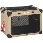 Collapsible Dog Crate Foldable Pet Carrier For Cats Small Dog 65x45x45cm