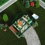 Traditional Metal Greenhouse | 6.2 x 4.3 x 6.6ft | Green