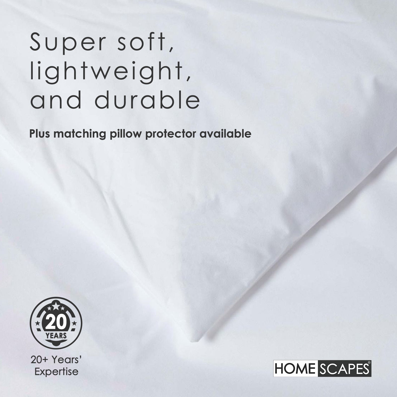 Polypropylene Waterproof Duvet Protector | Single | White