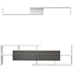 Tv Cabinet Wall-mounted Shelf Open | White