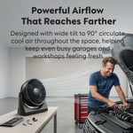 Air Pro 10'' Desk Fan Turbo Air Circulator 3 Speeds Quiet Airflow
