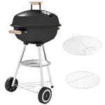 Portable Charcoal Grill With Lid, Patio