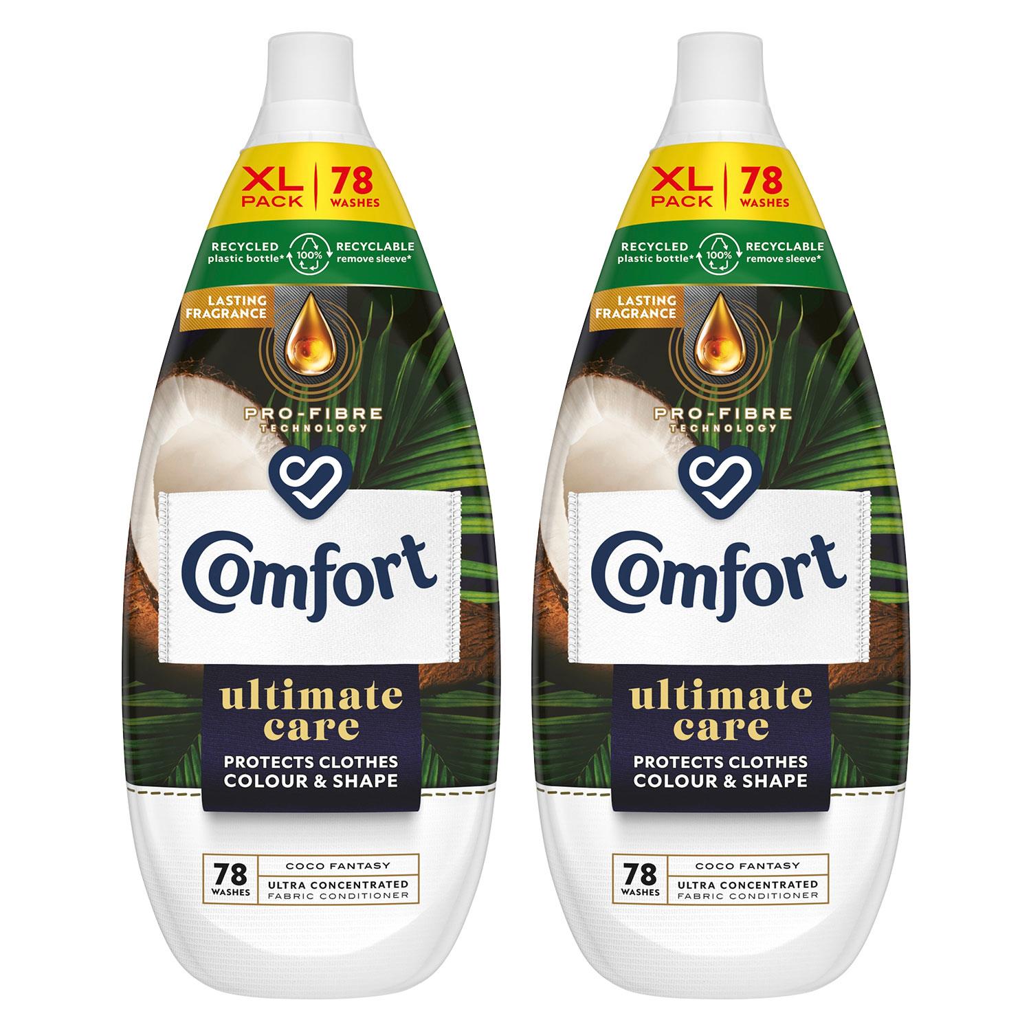 Ultimate Care Fabric Conditioner Coco Fantasy 1.18 Litre, 78 Washes | Set of 2