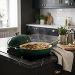 Breeins 4.4l Enamelled Cast Iron Bread Dutch Oven With Dome Lid