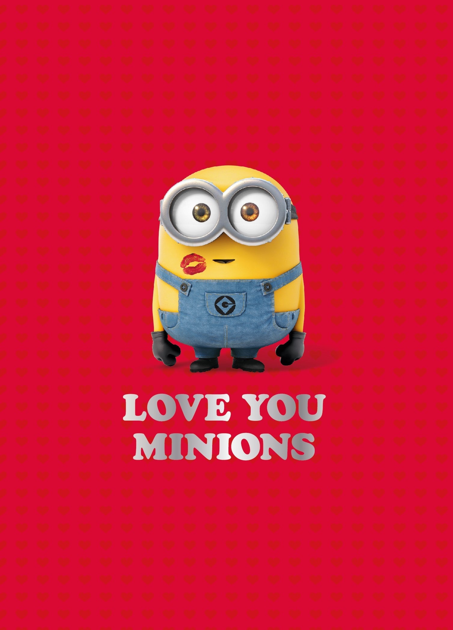 Minions 'love You Minions' Valentine's Day Card Official Product