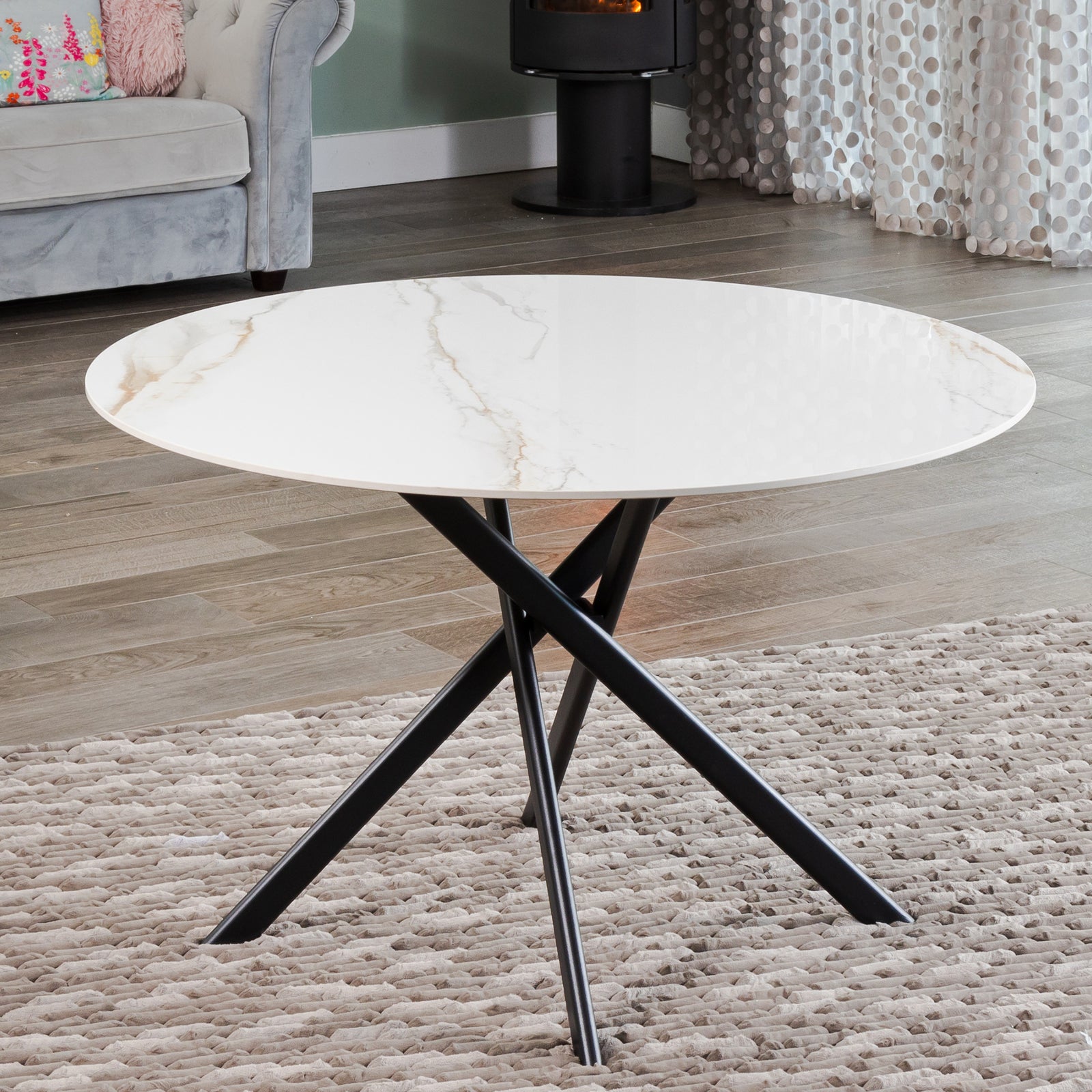 Pesaro 120cm Diamater Dining Table