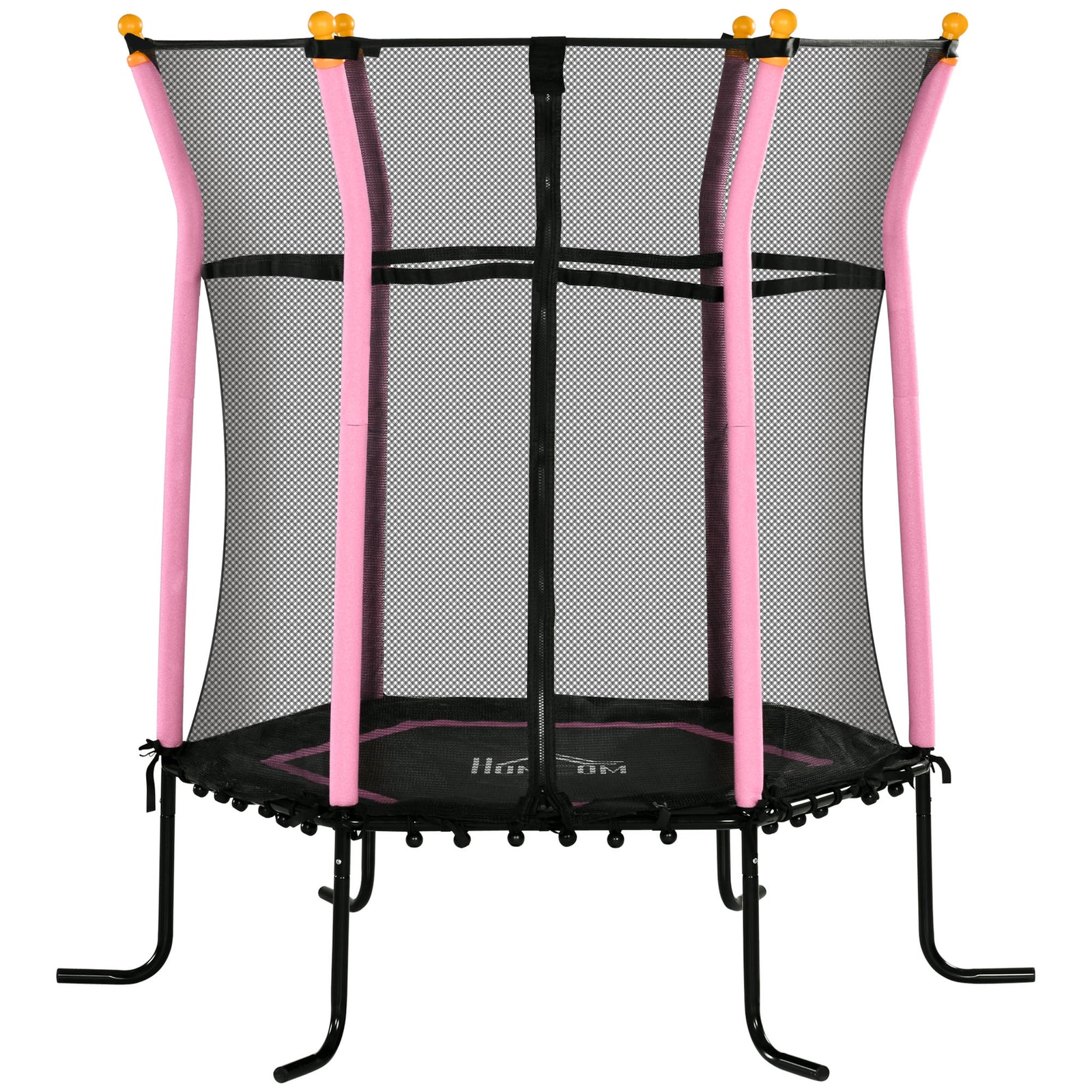 5.2ft Kids Trampoline With Enclosure Indoor Outdoor For 3-10 Years | Pink