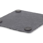 Slate Drinks Square Slate Coaster Set 4
