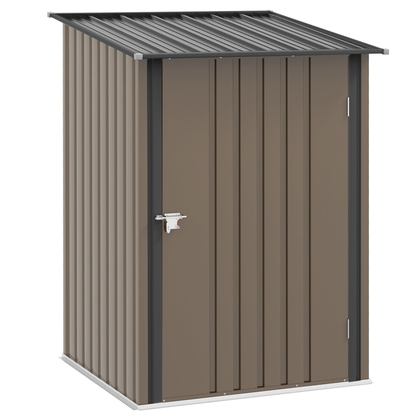 3.3ft X 3.4ft Outdoor Storage Shed Steel Garden Shed W/ Door