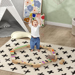 Aiyaplay Wooden Balance Beam For Kids 3-8 Years Indoor Outdoor Use