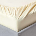 Egyptian Cotton Deep Fitted Sheet 1000 Tc | Single | Cream