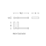 Toilet Roll Holder, Logic Collection | Matte White
