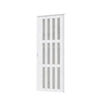 84.5cm W X 203cm H White Matte Wood Grain Glass Folding Door – Frosted Glass, Modern Interior Door