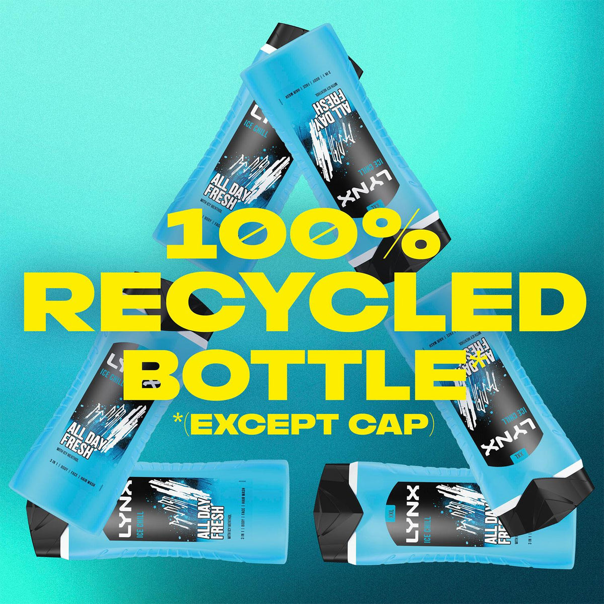 Ice Chill 12h Refreshing Energy Boost Shower Gel Bodywash, 500ml | Set of 24