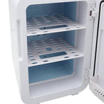 16l Dual-use Mini Refrigerator With Glass Door