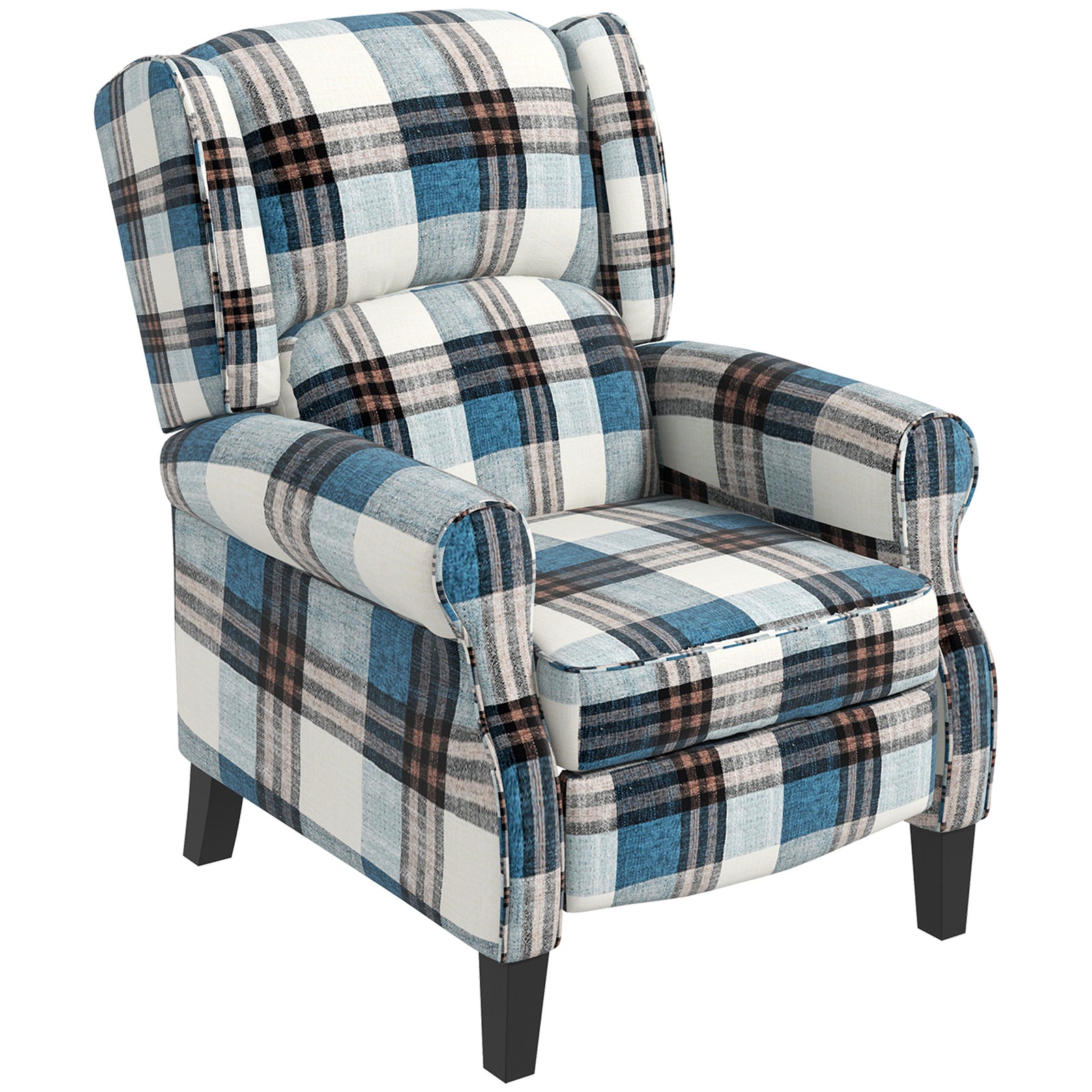 Recliner Chair Wingback Living Room | Blue