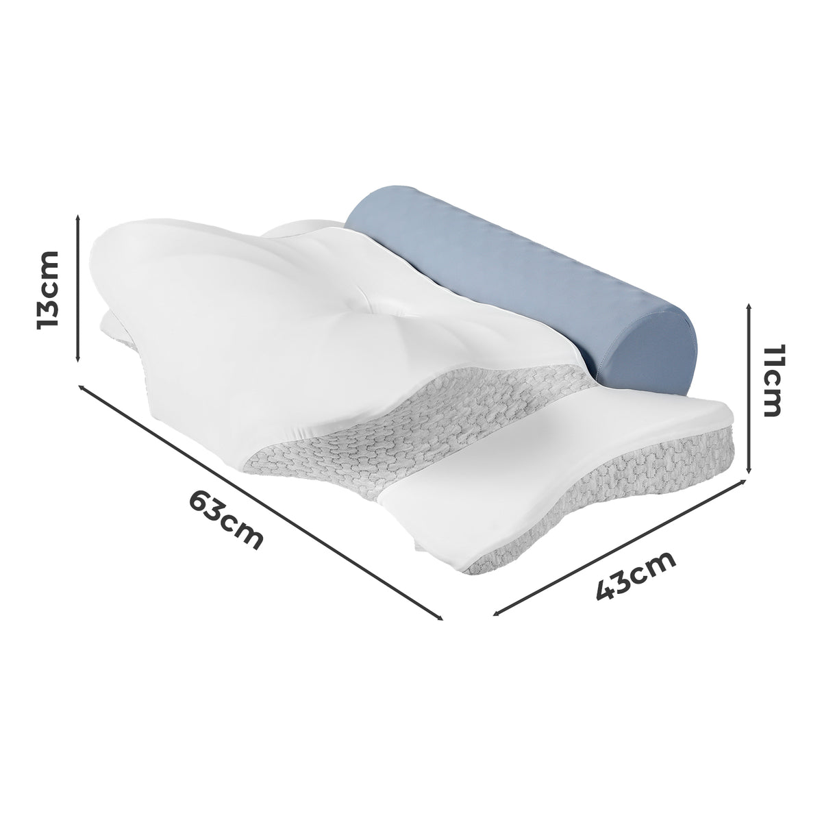 Lavio Ergonomic Memory Foam Neck Pillow Support Bar For Cervical Pain Relief