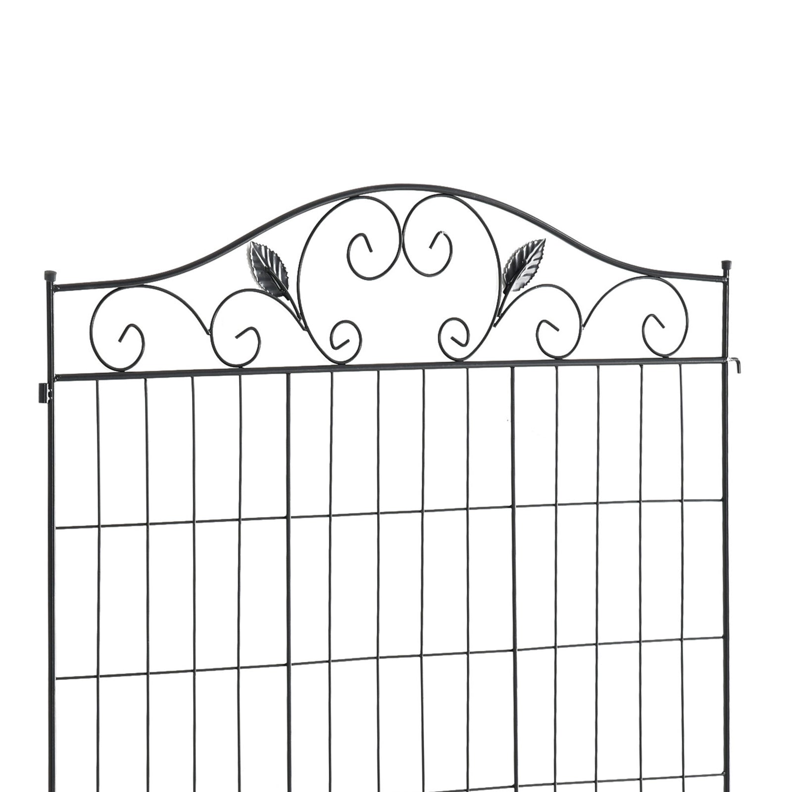 Garden Fence 4 Panels 44in X 12ft Steel Border