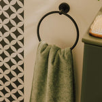 Towel Ring, 20cm, Matt Black, Hidden Fixings, Start Collection