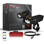 Dyzi Rechargeable Bike Lights Set 3000mah Lumens Waterproof