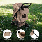 Pet Stroller Caddy Bag | Beige