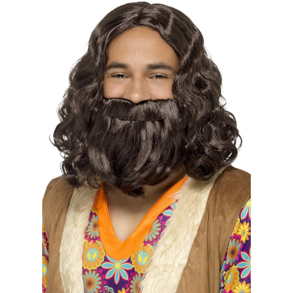 Hippie/jesus Wig & Beard Set