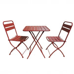 Colourways Vibrant Folding Patio Or Balcony Set | Terracotta