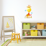 Giraffe Led Childrens Lamp Charming Fun Night Light Ultra Low Consumption 0.6w Colourful Wall Decals Create A 3d Effect