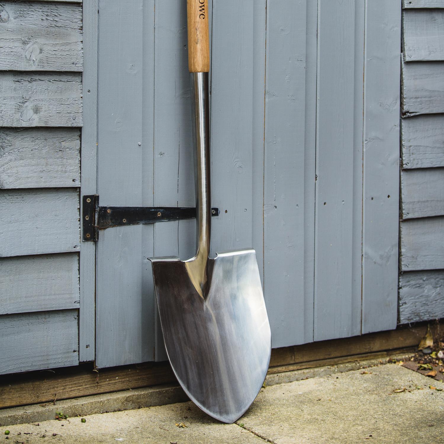 Stainless Steel Pointed Spade Rust Resistant Fsc For Gardening | Silver