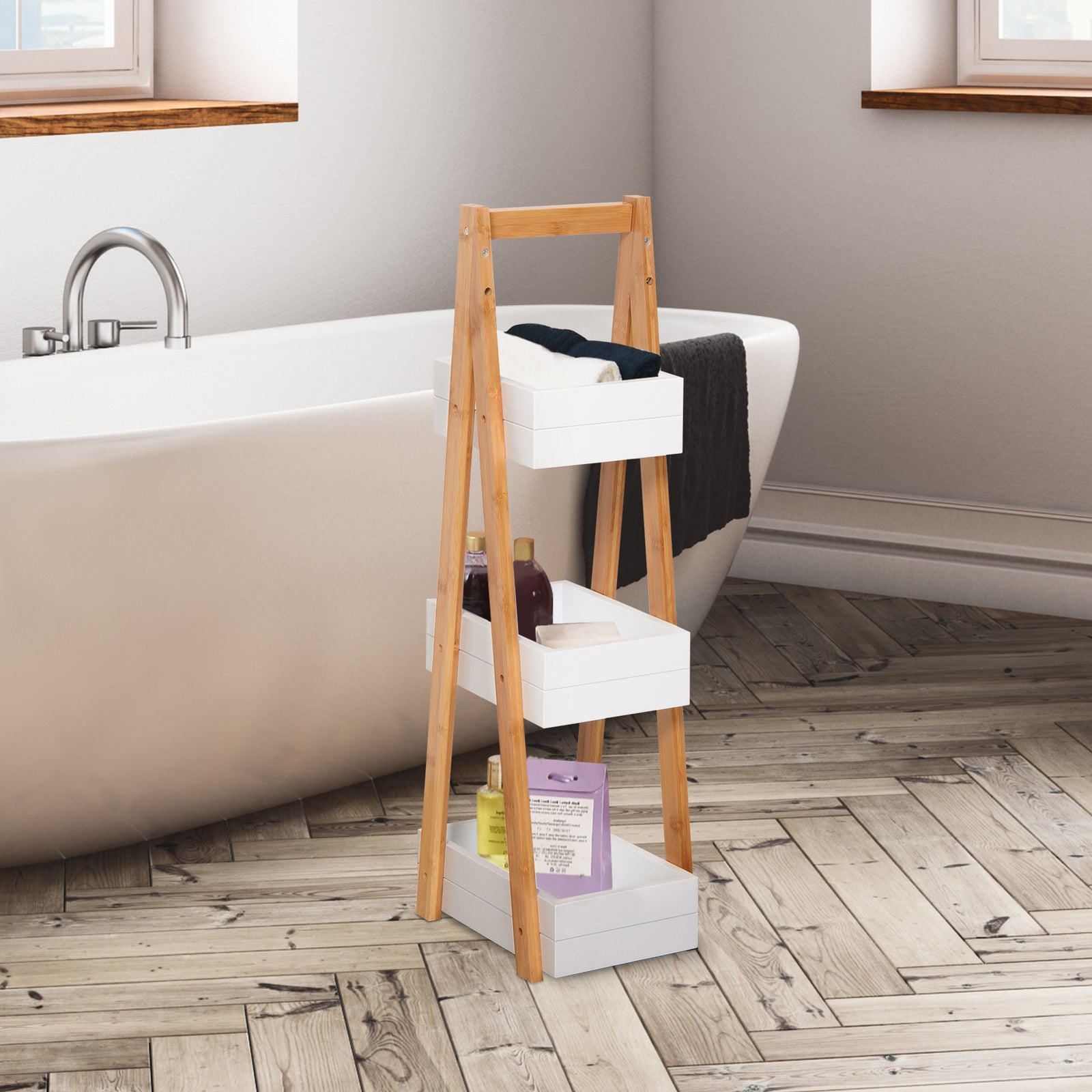 3 Tier A Frame Bathroom Shower Caddy Storage Unit