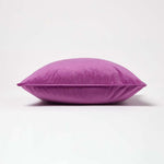 Filled Velvet Cushion With Piped Edge 46 X 46 Cm | 45cm x 45cm | Hot Pink