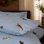 Kennel Club Cotton Printed Duvet Cover Set | King | Grey
