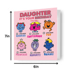 Daughter' Birthday Card Official Product