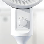 9 Inch Air Circulator Fan 70° Oscillation Carry Handle | One Size | White